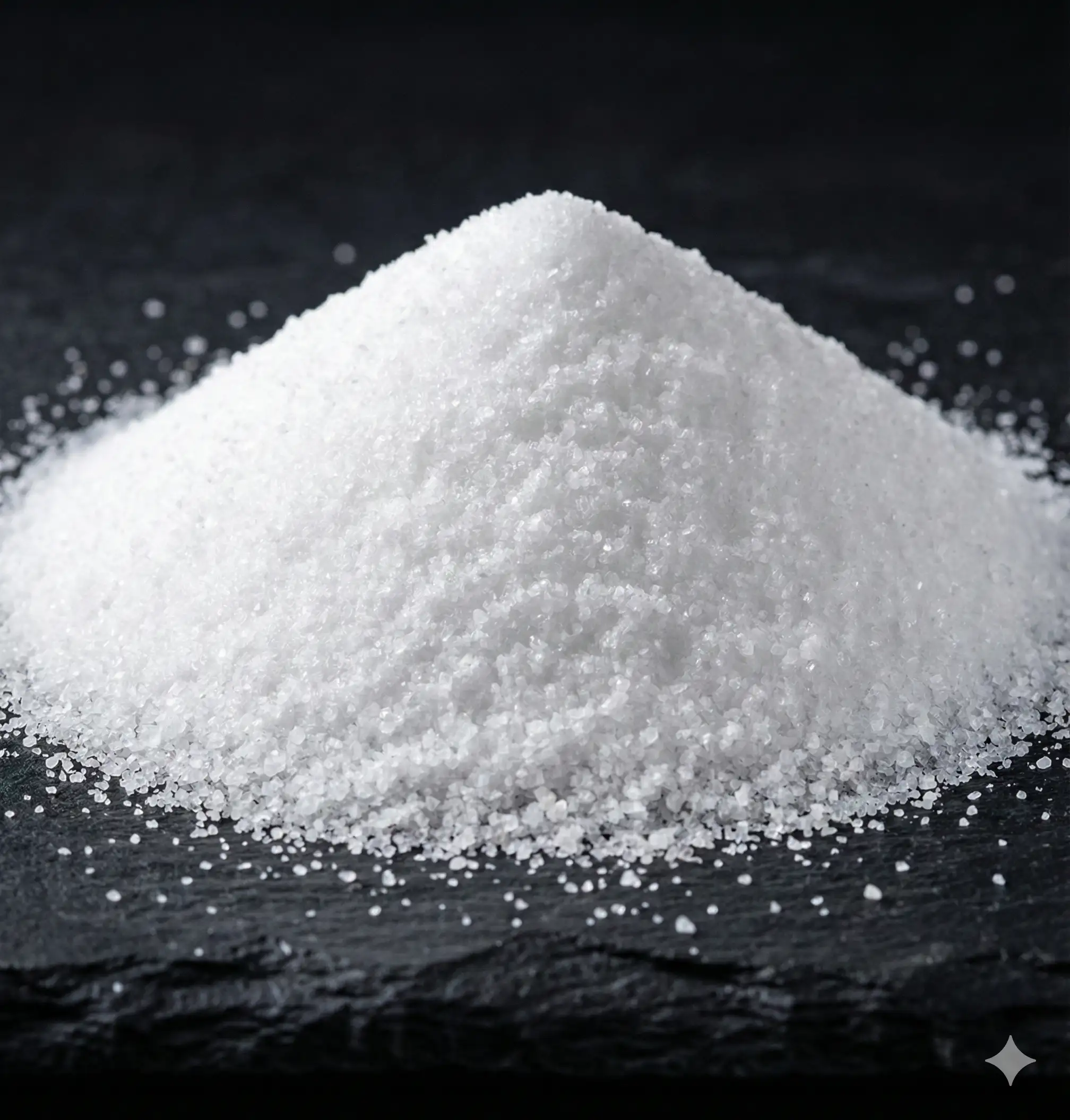 White fine table salt from Himalayan mines